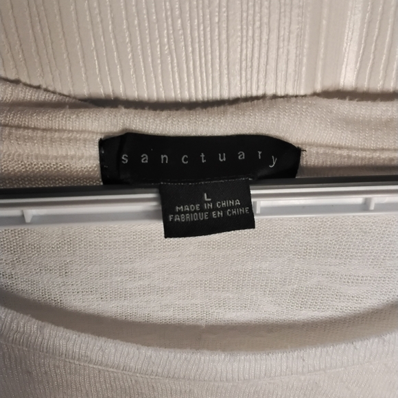 Sanctuary Cream Ribbed Knit Top - Picture 3 of 5